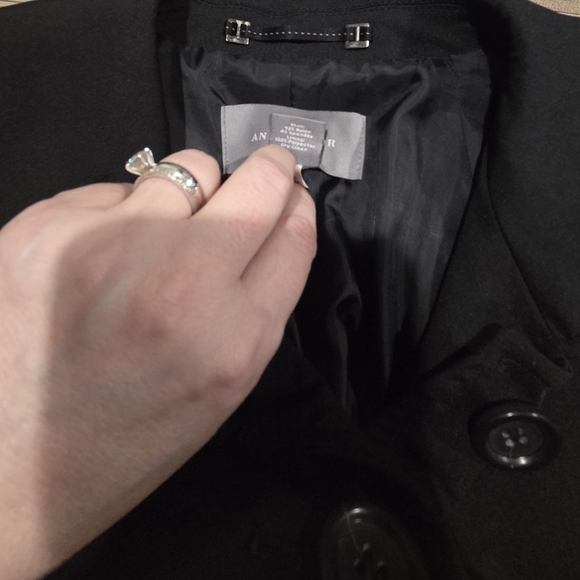 Ann Taylor Black Trench Coat - Picture 5 of 7